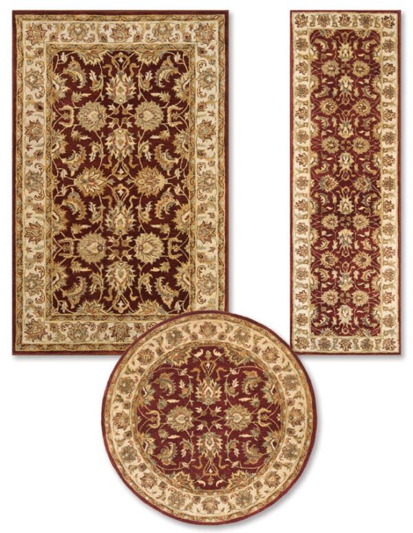 Hand Tufted - MB05-Burgundy